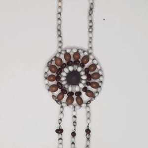 Vintage Boho Shell/Nut Long Necklace